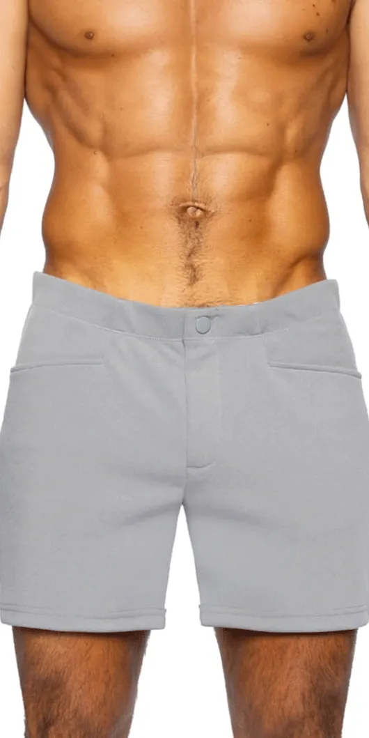 Bike Athletic Bam207 Coaches Short 5 Inch Inseam Color Gray<