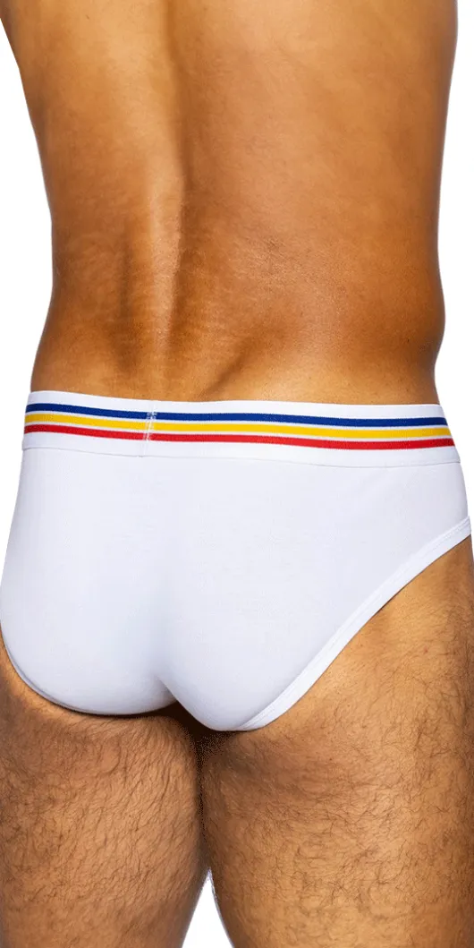 Bike Athletic Bas327 Stretch Cotton Brief Color White