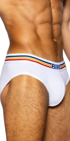 Bike Athletic Bas327 Stretch Cotton Brief Color White