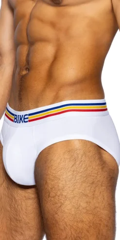 Bike Athletic Bas327 Stretch Cotton Brief Color White