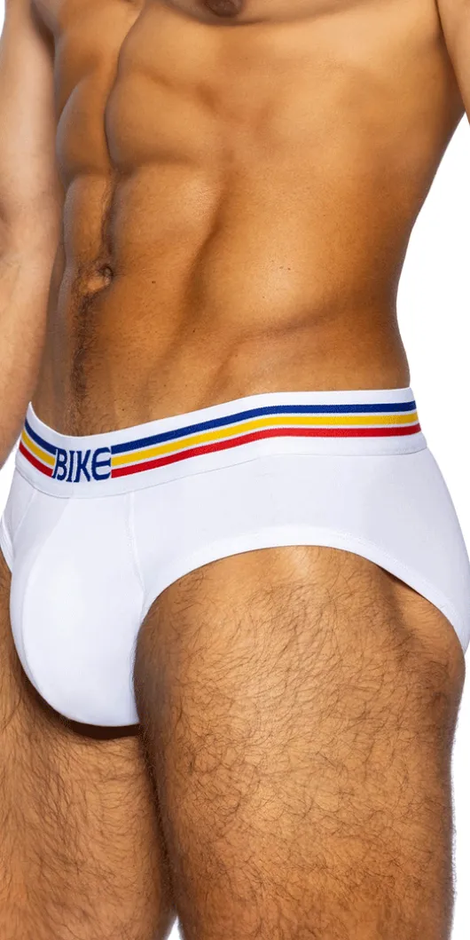 Bike Athletic Bas327 Stretch Cotton Brief Color White