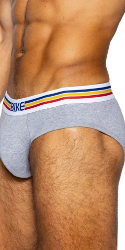 Bike Athletic Bas327 Stretch Cotton Brief Color Gray