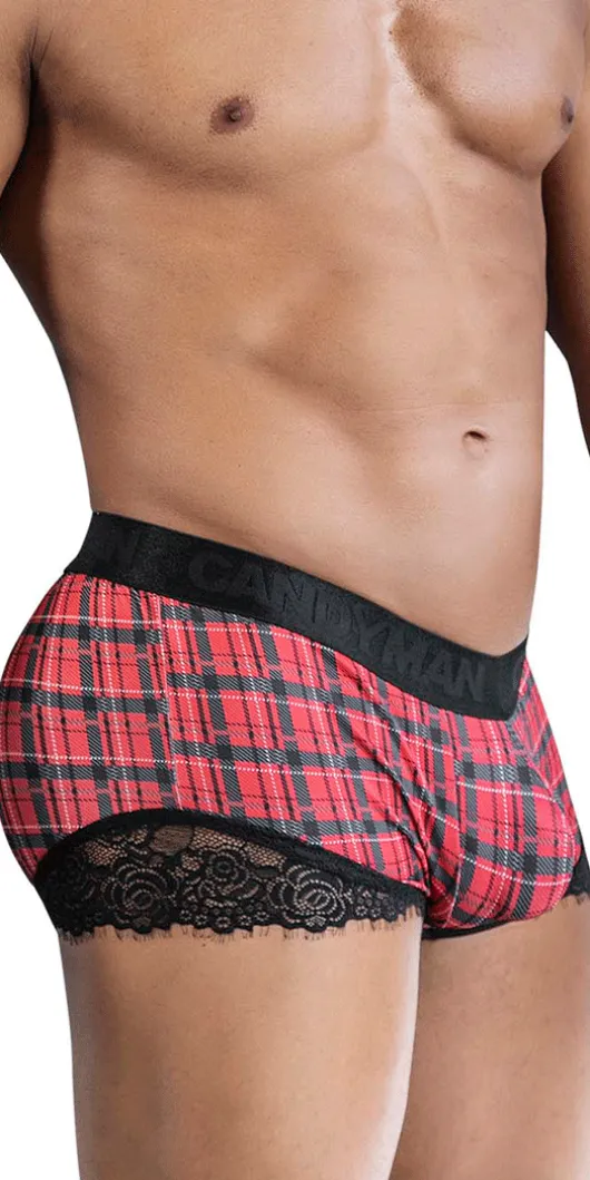 Candyman 99821 Back To School Trunks Red Plaid