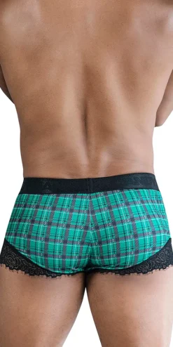 Candyman 99821 Back To School Trunks Green Plaid