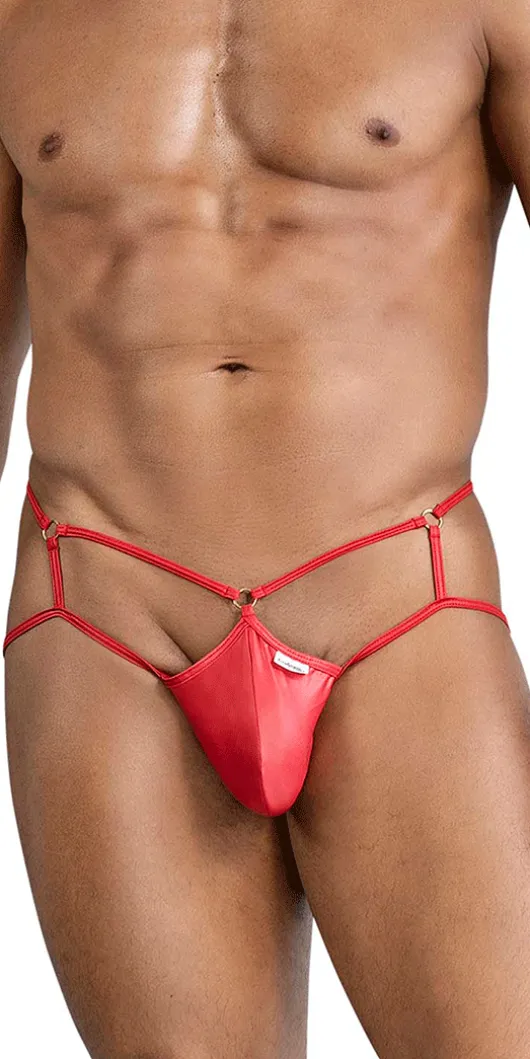 Candyman 99831 Cage Jockstrap Red