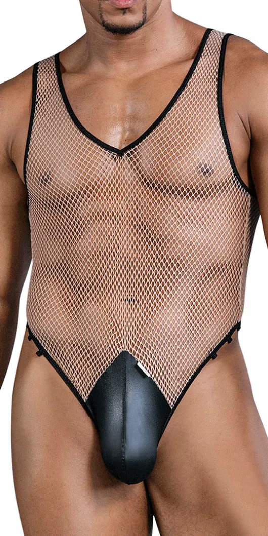 Candyman 99858 Fishnet Bodysuit Black