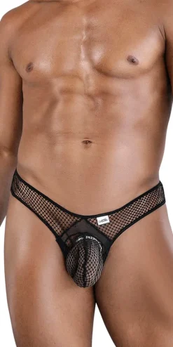 Candyman 99843 Fishnet Thongs Black