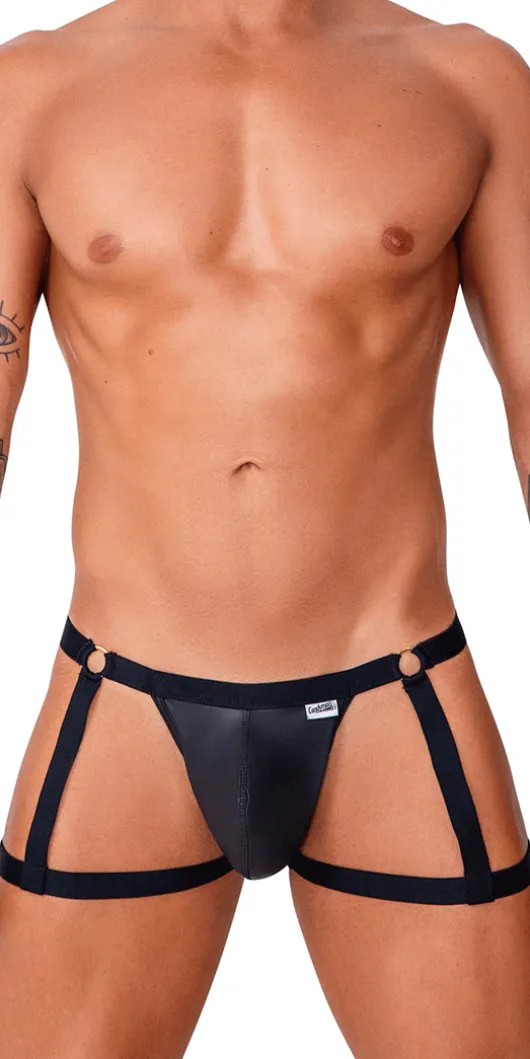 Candyman 99749 Garter Jockstrap Black