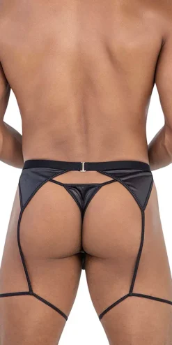 Candyman 99785 Garter Outfit Black