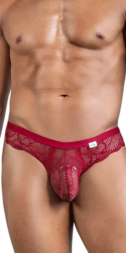 Candyman 99868 Lace Briefs Wine