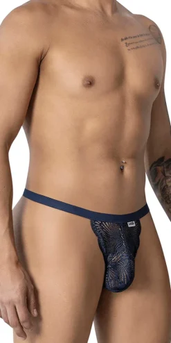 Candyman 99915 Lace Thongs Navy