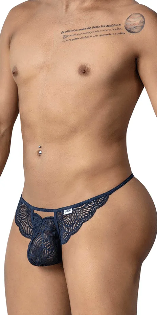 Candyman 99910 Lace Thongs Navy