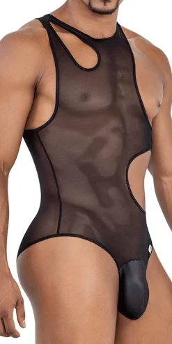 Candyman 99788 Mesh Bodysuit Black