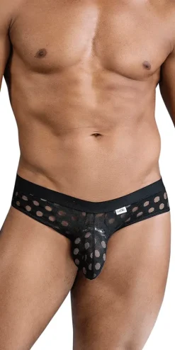 Candyman 99855 Polka Mesh Briefs Black