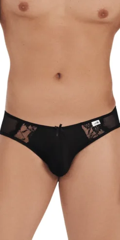Candyman 99538 Sexy Lace Jockstrap Black