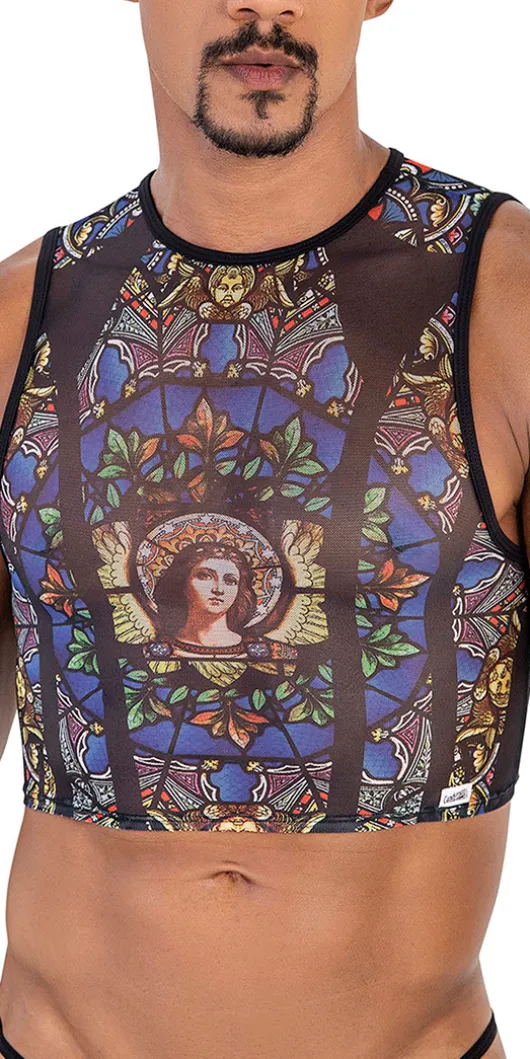 Candyman 99805 Stained Glass Tank Top Black-print