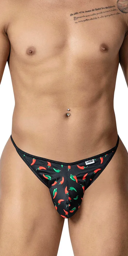 Candyman 99875 Thongs Black Print
