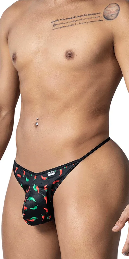 Candyman 99875 Thongs Black Print