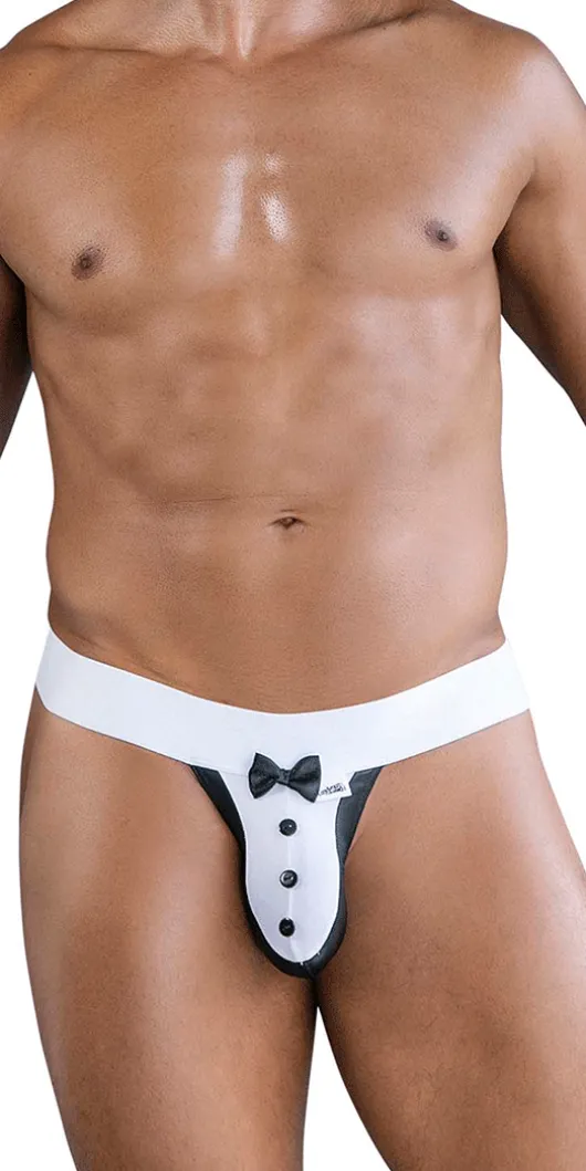 Candyman 99846 Tuxedo Thongs Black