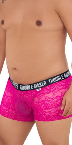 Candyman 99616x Trouble Maker Lace Trunks Pink