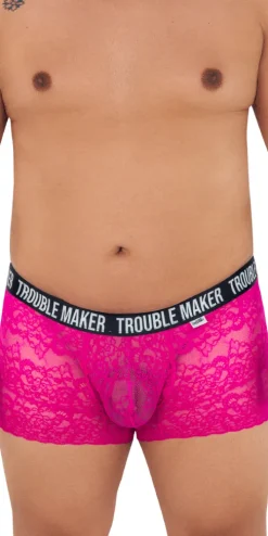 Candyman 99616x Trouble Maker Lace Trunks Pink