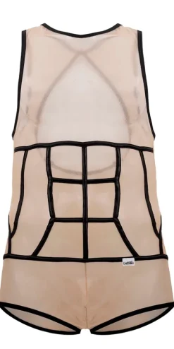 Candyman 99683x Tulle Bodysuit Beige