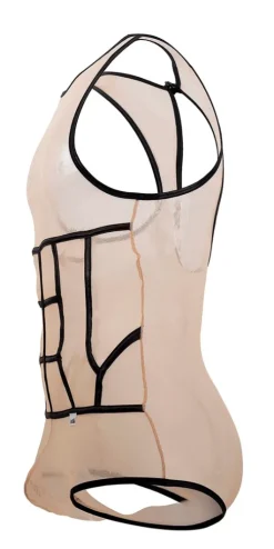 Candyman 99683x Tulle Bodysuit Beige