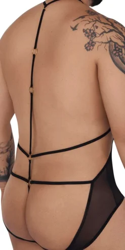 Candyman 99662x Tulle Bodysuit Black