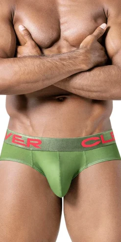 Clever 519968 3pk Australian Latin Briefs Beige-blue-green