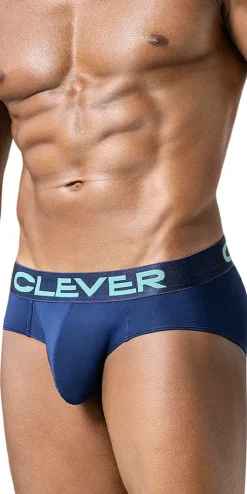 Clever 519968 3pk Australian Latin Briefs Beige-blue-green