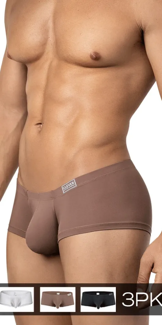 Clever 26068 3pk Australian Latin Trunks Multi-colored