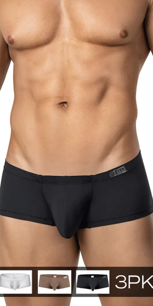 Clever 26068 3pk Australian Latin Trunks Multi-colored
