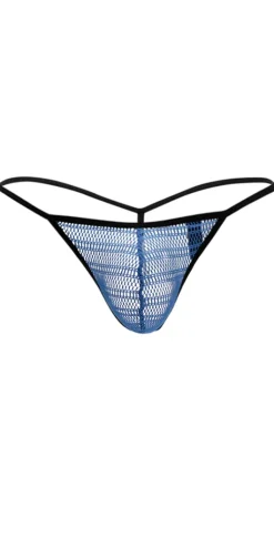DOREANSE 1306 Mesh G-String Thong In Blue