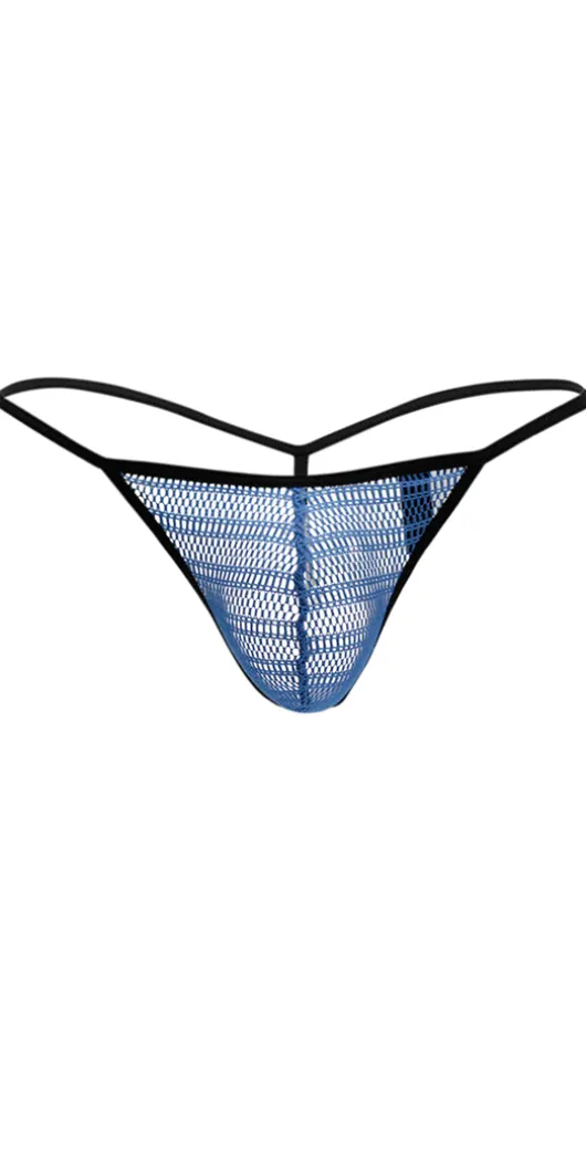 DOREANSE 1306 Mesh G-String Thong In Blue