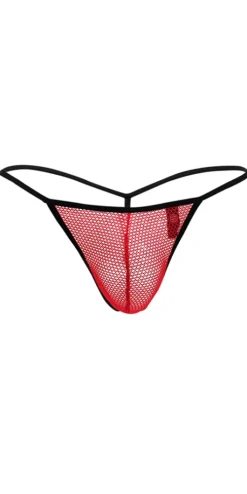 DOREANSE 1306 Mesh G-String Thong In Red