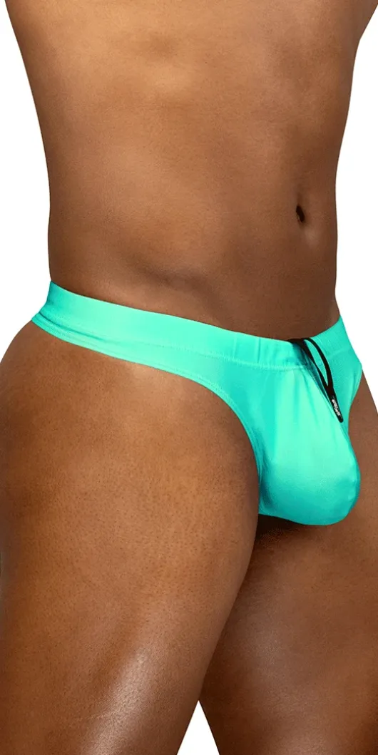 Ergowear Ew1836 Vibrant Mint 4-way Stretch Swim Thong Aqua