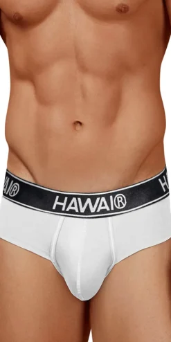Hawair 41962 Cotton Blend Briefs White-01