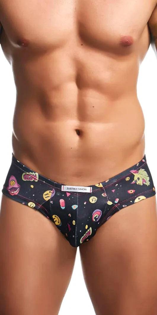 Justin+simon Xsj22 Cheek Briefs Psycodelic