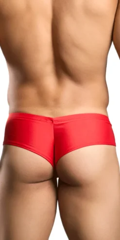 Justin+Simon Xsj22 Cheek Briefs Red