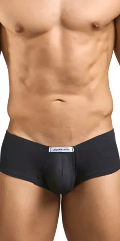 Justin+simon Xsj13 Cheeky Bulge Boxer Peach Black