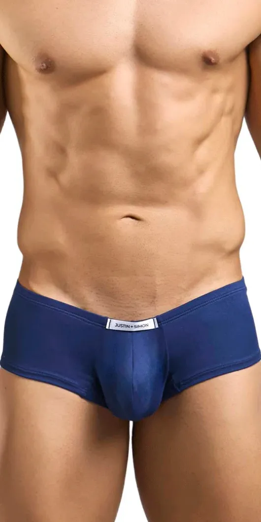 Justin+simon Xsj13 Cheeky Bulge Boxer Peach Navy