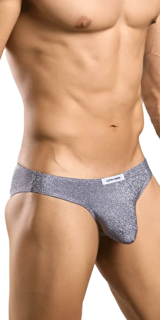 Justin+simon Xsj01 Classic Silky Bikini Lurex Gray