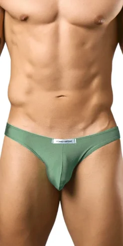 Justin+simon Xsj01 Classic Silky Bikini New Green
