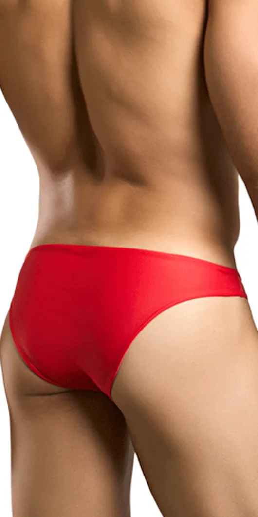 Justin+Simon Xsj01 Classic Silky Bikini Red