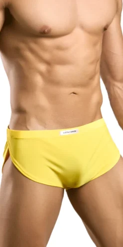 Justin+Simon Xsj09 Running Shorts Yellow