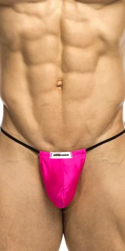Justin+Simon Xsj02 Silky G-string Bulge Pink