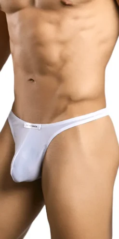 Justin+simon Xsj03 Silky Sexy Thongs White Mesh