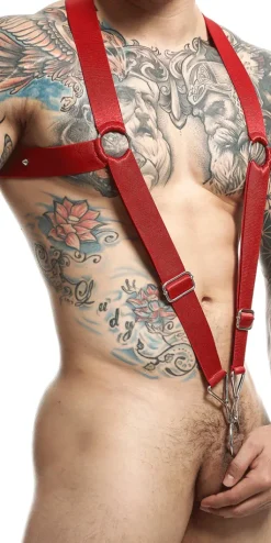 Malebasics Dmbl05 Dngeon Crossback Harness Cherry