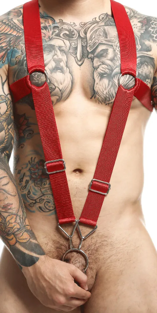 Malebasics Dmbl05 Dngeon Crossback Harness Cherry