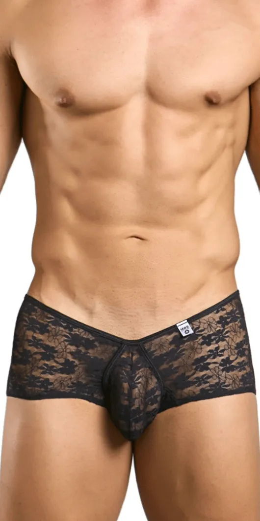 Malebasics Mbl83 Loop Cheeky Trunks Black Lace